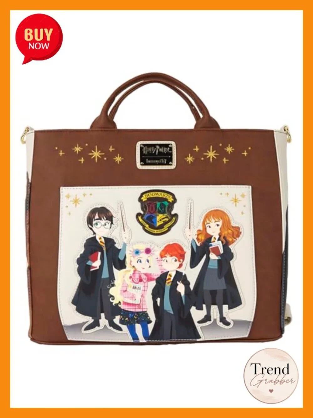 Faux Leather Convertible Tote Bag Harry Potter Spring Backpack